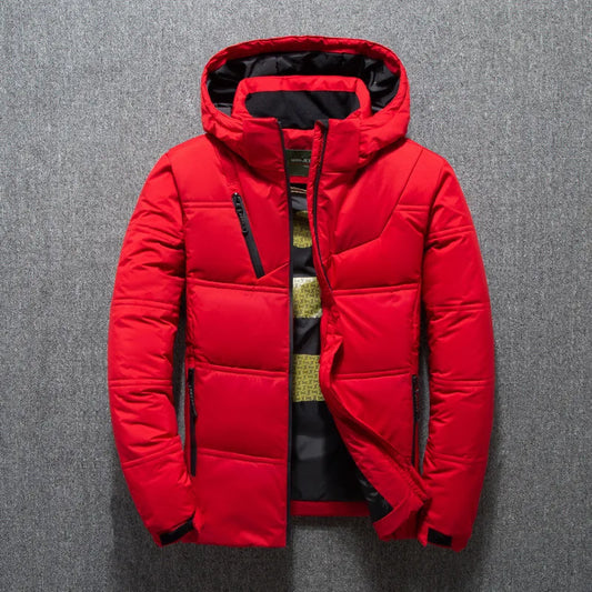 New Winter Men'S Outdoor Overcoat Fashion Men'S Casual Jacket Leisure Thickened Warm Men'S Outwear plus Size Men'S Clothes